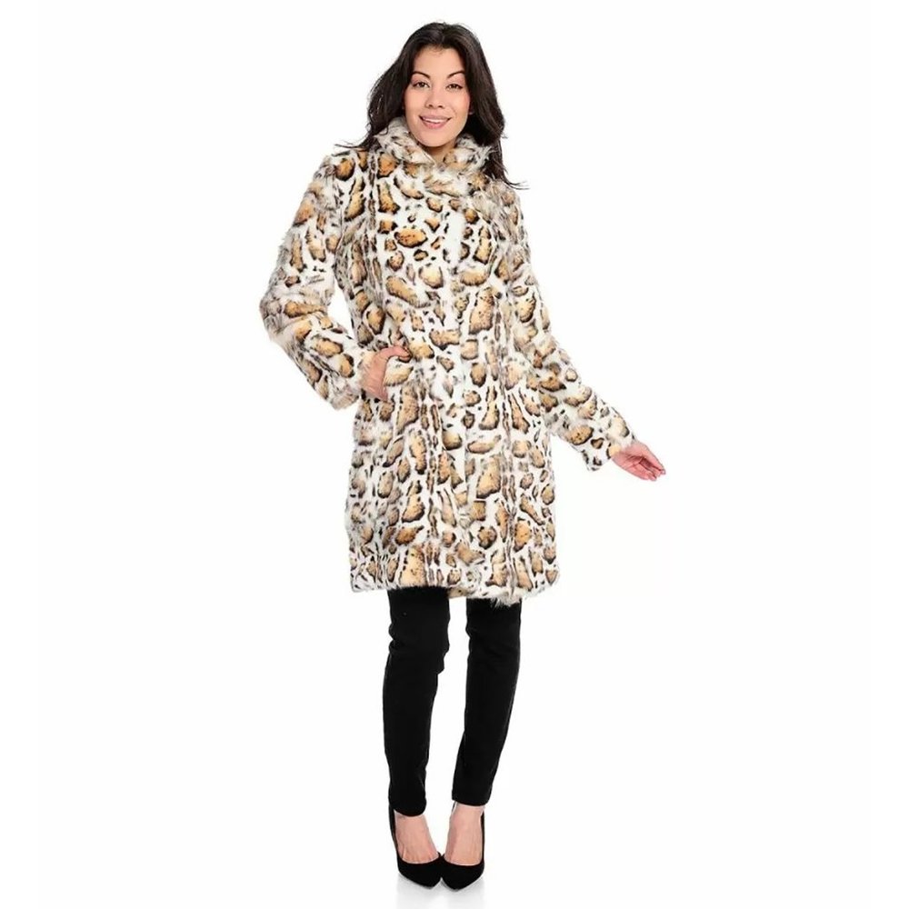 Donna Salyers Clouded Leopard Faux Fur Stroller 2X NWOT